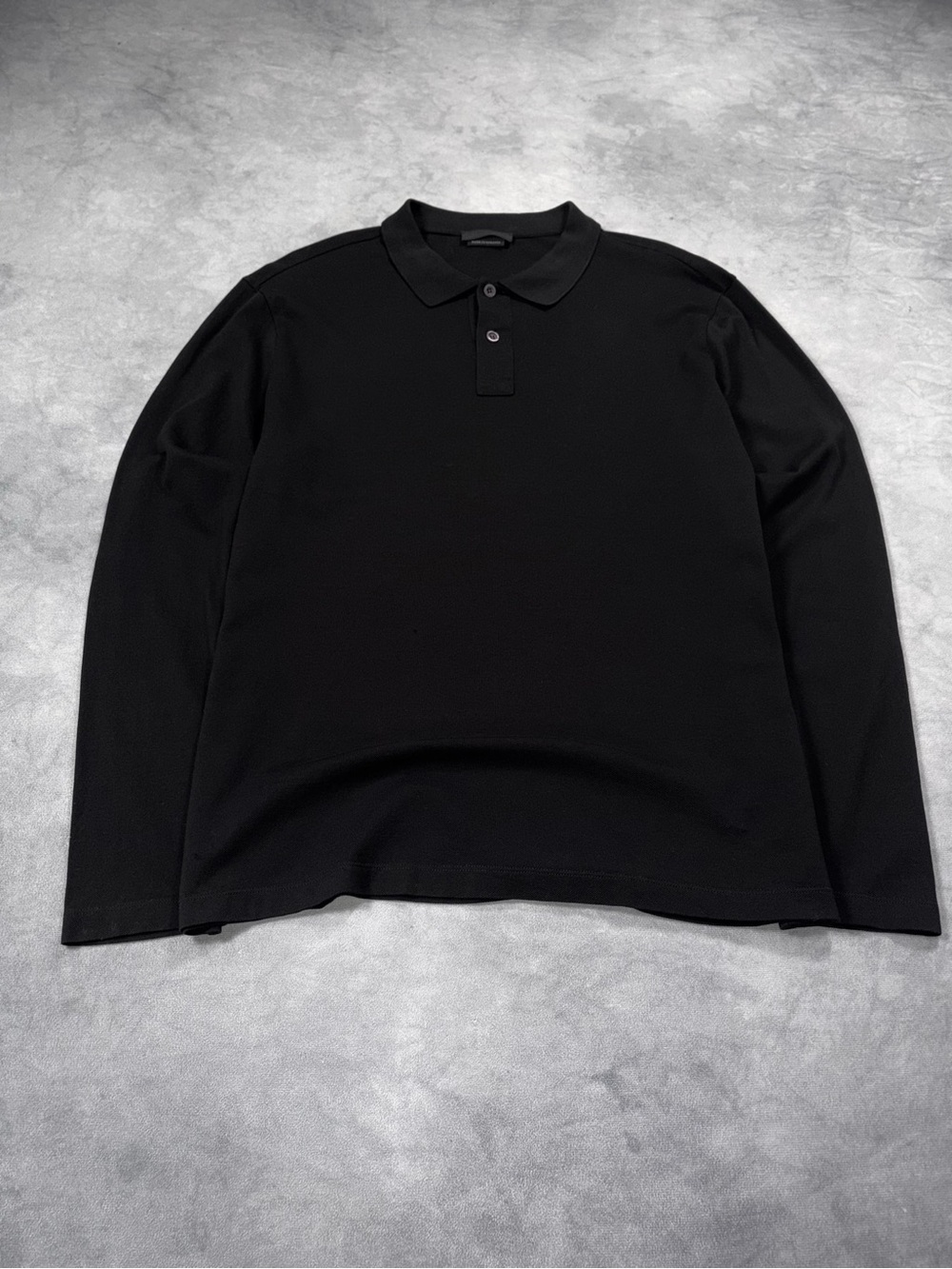 PRADA Milano Men`s Black Luxury Casual Long Sleeve Polo Shirt RRP1200$ - Picture 4 of 12